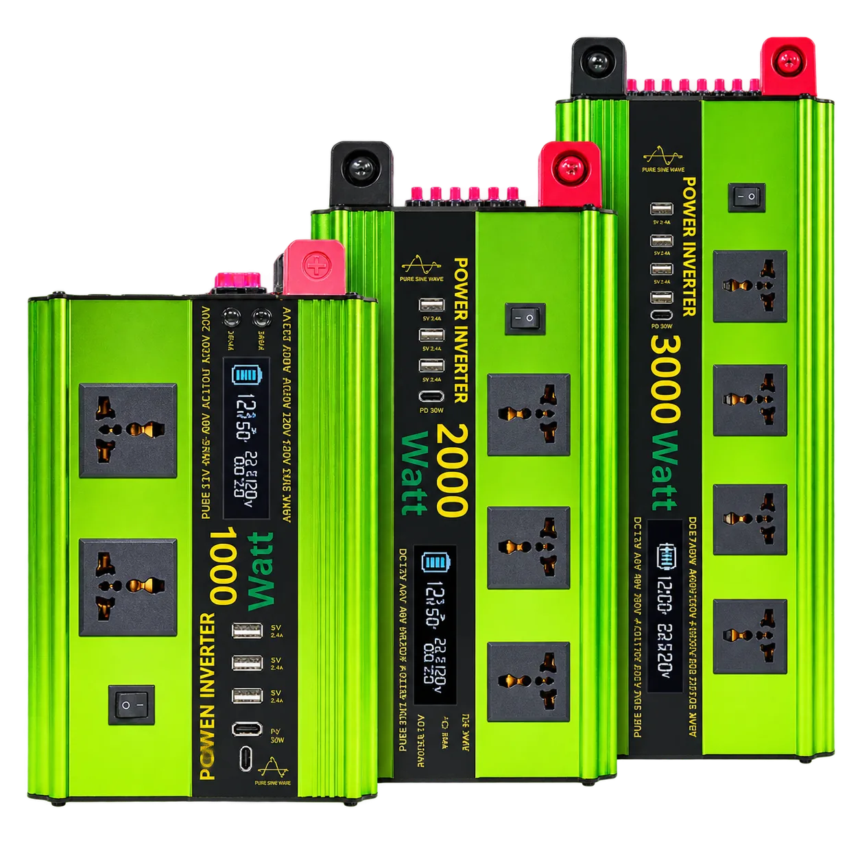 Green power inverter range from the supplied Gerixi product images