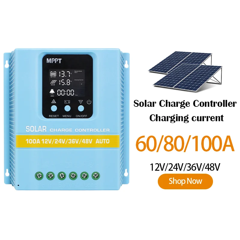 SA-A Series 60A–100A PWM Solar Charge Controller for 12V–96V Systems - Gerixi