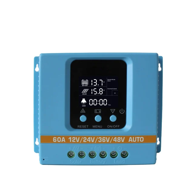 SA-B Series 60A PWM Solar Charge Controller for 12V/24V/36V/48V Systems - Gerixi solar charge controller