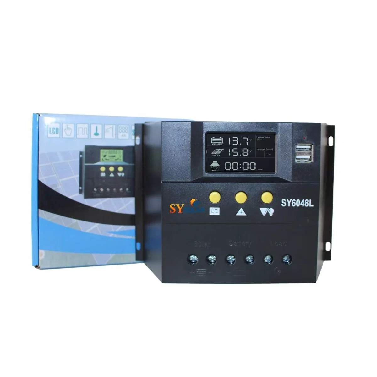 SYL-48V Series 40A–60A PWM Solar Charge Controller - Gerixi