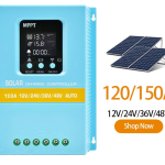 SA-C Series 120A–150A PWM Solar Charge Controller for 12V/24V/36V/48V Systems - Gerixi